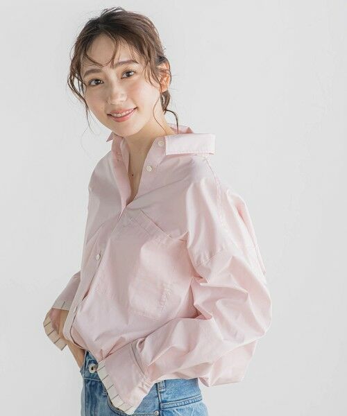 Droite lautreamont / ドロワットロートレアモン シャツ・ブラウス | ドロストクロップドシャツ≪洗濯機で洗える≫ | 詳細3