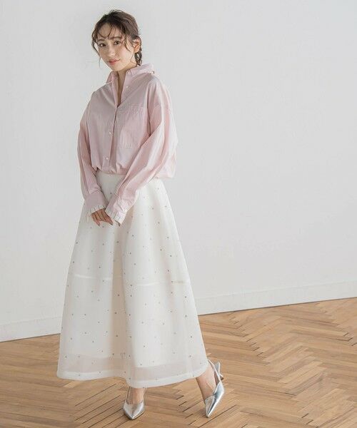 Droite lautreamont / ドロワットロートレアモン シャツ・ブラウス | ドロストクロップドシャツ≪洗濯機で洗える≫ | 詳細4