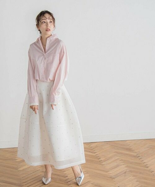 Droite lautreamont / ドロワットロートレアモン シャツ・ブラウス | ドロストクロップドシャツ≪洗濯機で洗える≫ | 詳細5