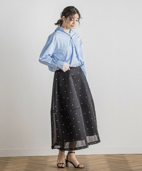 Droite lautreamont / ドロワットロートレアモン シャツ・ブラウス | ドロストクロップドシャツ≪洗濯機で洗える≫ | 詳細17