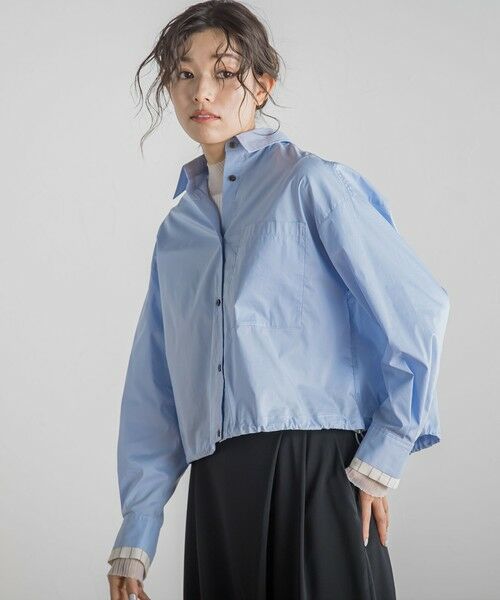 Droite lautreamont / ドロワットロートレアモン シャツ・ブラウス | ドロストクロップドシャツ≪洗濯機で洗える≫ | 詳細21