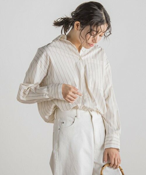 Droite lautreamont / ドロワットロートレアモン シャツ・ブラウス | ドロストクロップドシャツ≪洗濯機で洗える≫ | 詳細27