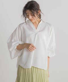 Droite lautreamont / ドロワットロートレアモン シャツ・ブラウス | 【WEB限定】袖ボリュームスキッパーブラウス≪洗濯機で洗える≫