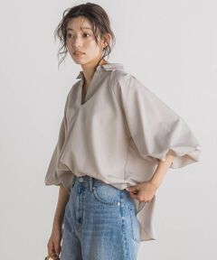 Droite lautreamont / ドロワットロートレアモン シャツ・ブラウス | 【WEB限定】袖ボリュームスキッパーブラウス≪洗濯機で洗える≫