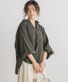 Droite lautreamont / ドロワットロートレアモン シャツ・ブラウス | 【WEB限定】袖ボリュームスキッパーブラウス≪洗濯機で洗える≫