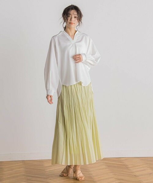 Droite lautreamont / ドロワットロートレアモン シャツ・ブラウス | 【WEB限定】袖ボリュームスキッパーブラウス≪洗濯機で洗える≫ | 詳細3