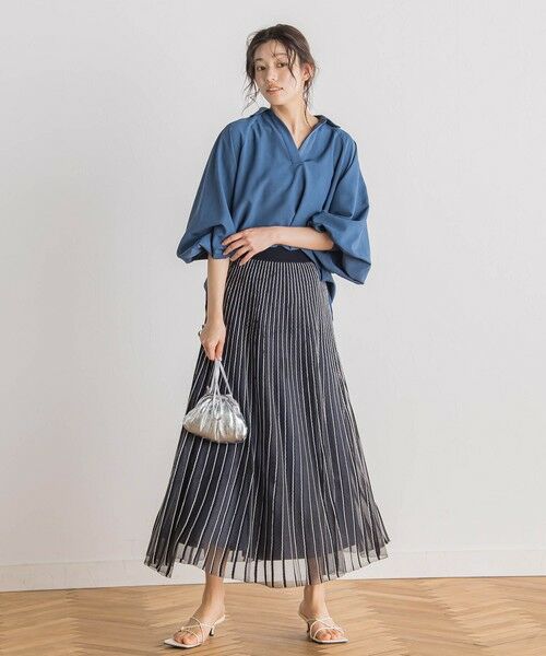 Droite lautreamont / ドロワットロートレアモン シャツ・ブラウス | 【WEB限定】袖ボリュームスキッパーブラウス≪洗濯機で洗える≫ | 詳細13