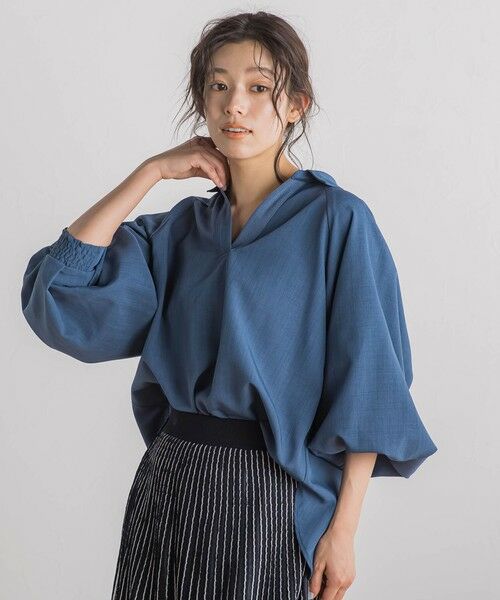 Droite lautreamont / ドロワットロートレアモン シャツ・ブラウス | 【WEB限定】袖ボリュームスキッパーブラウス≪洗濯機で洗える≫ | 詳細8