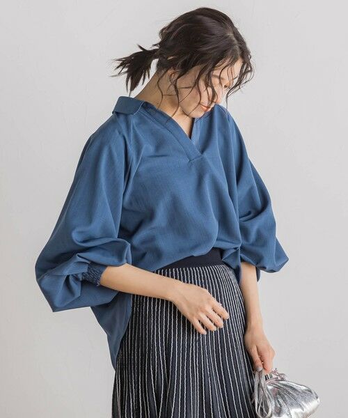 Droite lautreamont / ドロワットロートレアモン シャツ・ブラウス | 【WEB限定】袖ボリュームスキッパーブラウス≪洗濯機で洗える≫ | 詳細9