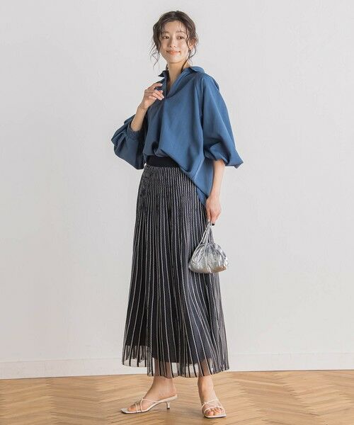 Droite lautreamont / ドロワットロートレアモン シャツ・ブラウス | 【WEB限定】袖ボリュームスキッパーブラウス≪洗濯機で洗える≫ | 詳細10