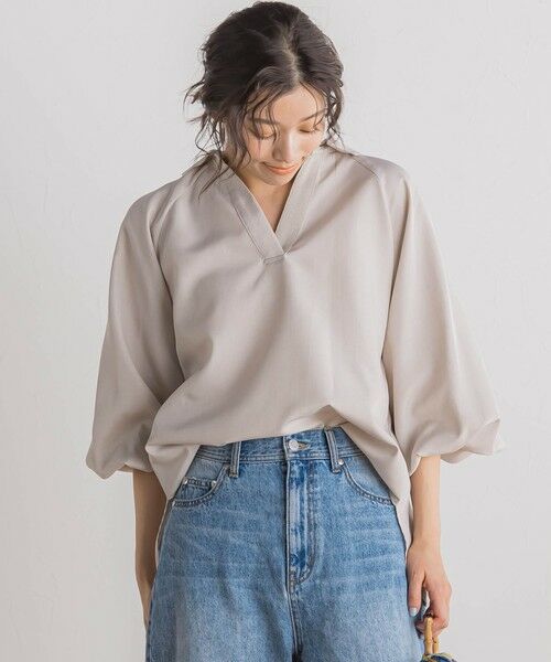 Droite lautreamont / ドロワットロートレアモン シャツ・ブラウス | 【WEB限定】袖ボリュームスキッパーブラウス≪洗濯機で洗える≫ | 詳細14