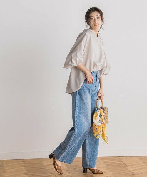 Droite lautreamont / ドロワットロートレアモン シャツ・ブラウス | 【WEB限定】袖ボリュームスキッパーブラウス≪洗濯機で洗える≫ | 詳細19