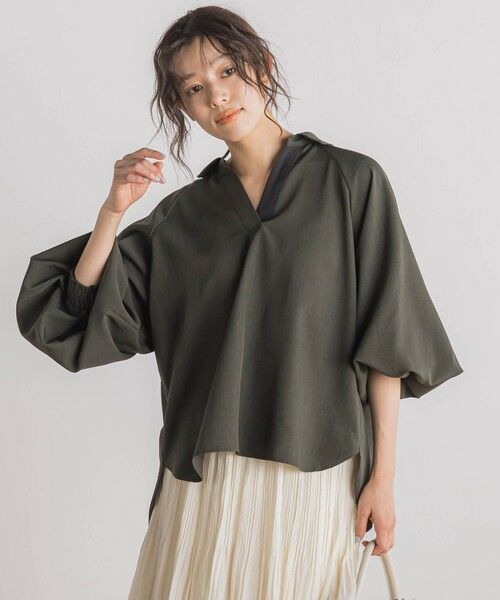 Droite lautreamont / ドロワットロートレアモン シャツ・ブラウス | 【WEB限定】袖ボリュームスキッパーブラウス≪洗濯機で洗える≫ | 詳細25