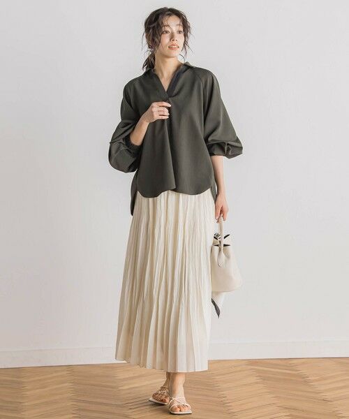 Droite lautreamont / ドロワットロートレアモン シャツ・ブラウス | 【WEB限定】袖ボリュームスキッパーブラウス≪洗濯機で洗える≫ | 詳細29