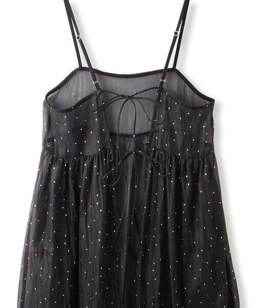 Droite lautreamont / ドロワットロートレアモン ロング・マキシ丈ワンピース | 箔ドットオーガンキャミワンピース≪手洗い可能≫ | 詳細10