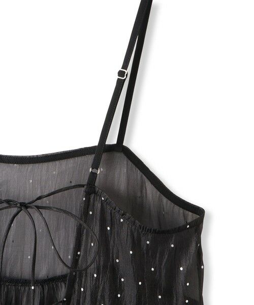 Droite lautreamont / ドロワットロートレアモン ロング・マキシ丈ワンピース | 箔ドットオーガンキャミワンピース≪手洗い可能≫ | 詳細11