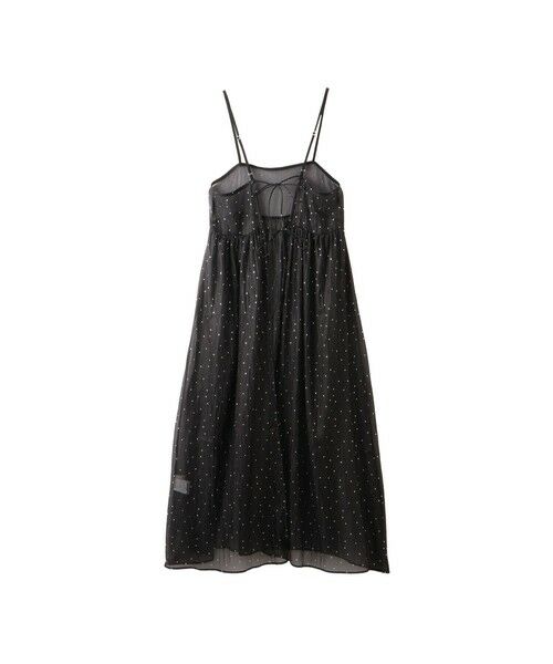Droite lautreamont / ドロワットロートレアモン ロング・マキシ丈ワンピース | 箔ドットオーガンキャミワンピース≪手洗い可能≫ | 詳細7