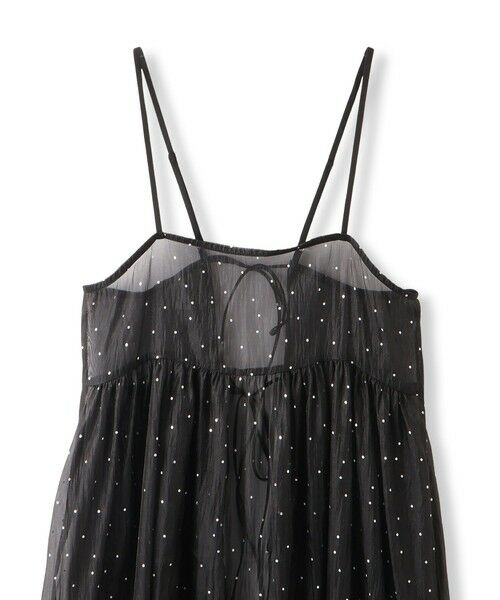 Droite lautreamont / ドロワットロートレアモン ロング・マキシ丈ワンピース | 箔ドットオーガンキャミワンピース≪手洗い可能≫ | 詳細8