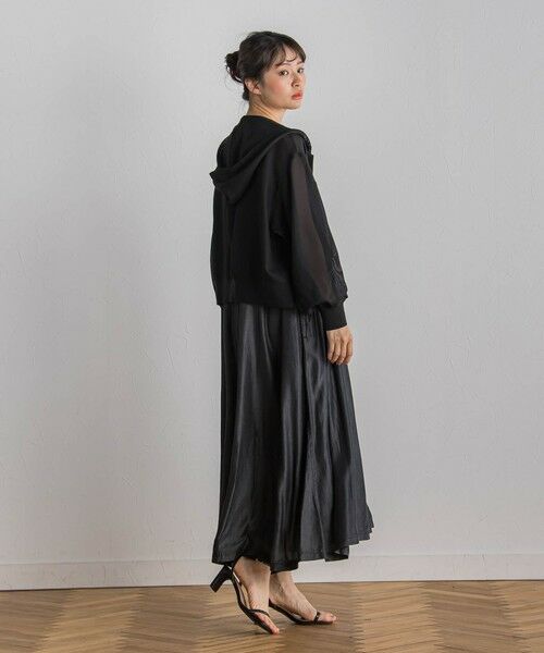 Droite lautreamont / ドロワットロートレアモン ロング・マキシ丈ワンピース | 【WEB限定】バイオシルクタックZIPワンピース≪洗濯機で洗える≫ | 詳細4