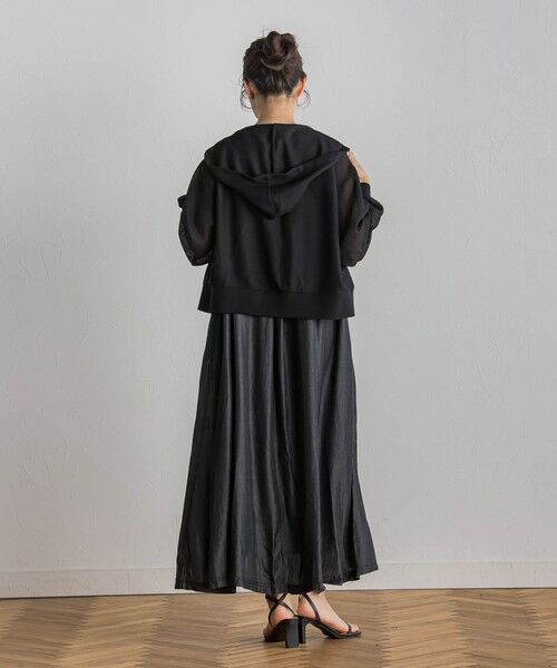 Droite lautreamont / ドロワットロートレアモン ロング・マキシ丈ワンピース | 【WEB限定】バイオシルクタックZIPワンピース≪洗濯機で洗える≫ | 詳細5