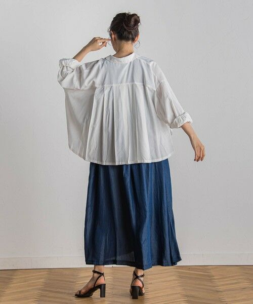 Droite lautreamont / ドロワットロートレアモン ロング・マキシ丈ワンピース | 【WEB限定】バイオシルクタックZIPワンピース≪洗濯機で洗える≫ | 詳細18