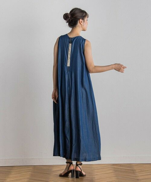 Droite lautreamont / ドロワットロートレアモン ロング・マキシ丈ワンピース | 【WEB限定】バイオシルクタックZIPワンピース≪洗濯機で洗える≫ | 詳細15