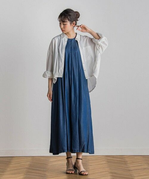 Droite lautreamont / ドロワットロートレアモン ロング・マキシ丈ワンピース | 【WEB限定】バイオシルクタックZIPワンピース≪洗濯機で洗える≫ | 詳細16