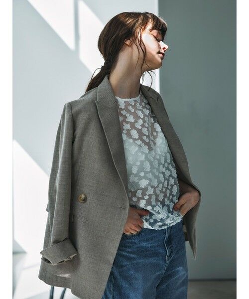 Droite lautreamont / ドロワットロートレアモン テーラードジャケット | ASAMI3rdテーラードジャケット≪手洗い可能≫（ベージュ）