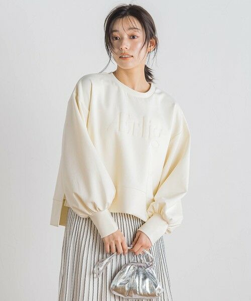 Droite lautreamont / ドロワットロートレアモン カットソー | 【WEB限定】クリアロゴプリントプルオーバー≪洗濯機で洗える≫ | 詳細1