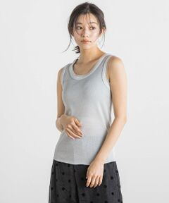 Droite lautreamont / ドロワットロートレアモン キャミソール・チューブトップ | ラメリブタンク≪手洗い可能≫