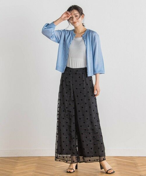 Droite lautreamont / ドロワットロートレアモン キャミソール・チューブトップ | ラメリブタンク≪手洗い可能≫ | 詳細3