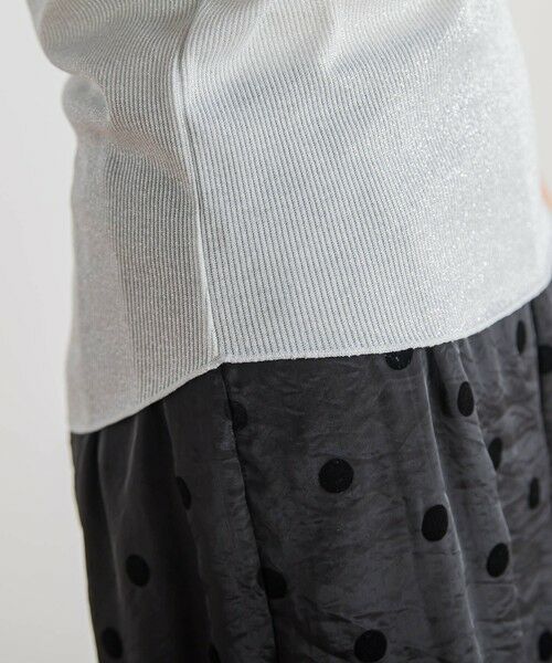 Droite lautreamont / ドロワットロートレアモン キャミソール・チューブトップ | ラメリブタンク≪手洗い可能≫ | 詳細5