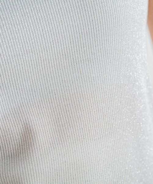 Droite lautreamont / ドロワットロートレアモン キャミソール・チューブトップ | ラメリブタンク≪手洗い可能≫ | 詳細7