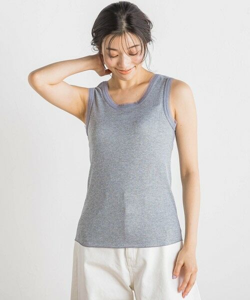 Droite lautreamont / ドロワットロートレアモン キャミソール・チューブトップ | ラメリブタンク≪手洗い可能≫ | 詳細15