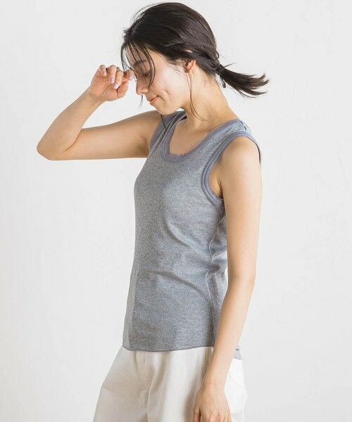 Droite lautreamont / ドロワットロートレアモン キャミソール・チューブトップ | ラメリブタンク≪手洗い可能≫ | 詳細16