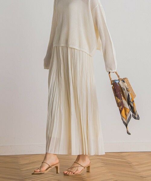 Droite lautreamont / ドロワットロートレアモン ミニ・ひざ丈スカート | シアースラブプリーツスカート≪手洗い可能≫ | 詳細10