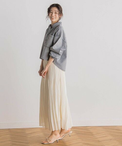 Droite lautreamont / ドロワットロートレアモン ミニ・ひざ丈スカート | シアースラブプリーツスカート≪手洗い可能≫ | 詳細2