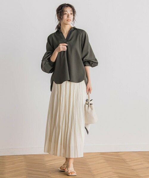 Droite lautreamont / ドロワットロートレアモン ミニ・ひざ丈スカート | シアースラブプリーツスカート≪手洗い可能≫ | 詳細11