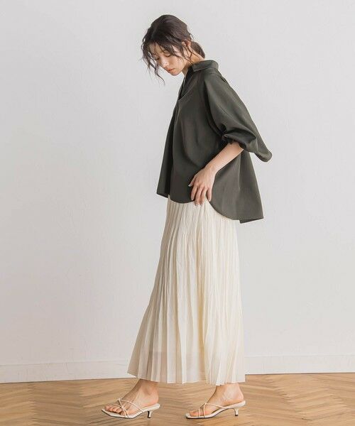 Droite lautreamont / ドロワットロートレアモン ミニ・ひざ丈スカート | シアースラブプリーツスカート≪手洗い可能≫ | 詳細12