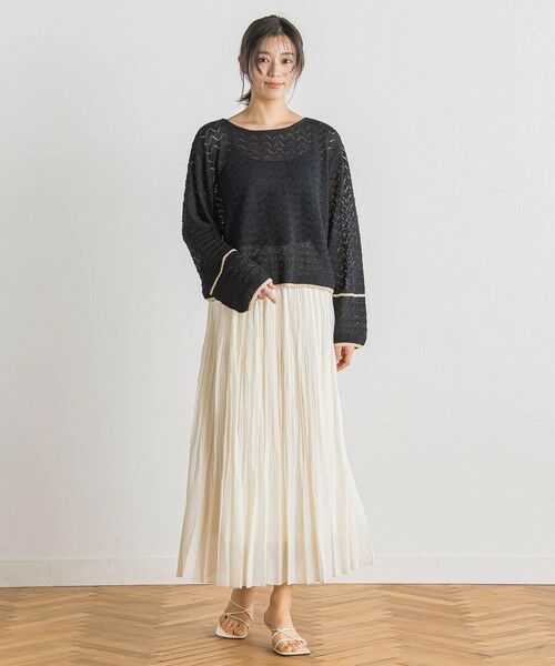 Droite lautreamont / ドロワットロートレアモン ミニ・ひざ丈スカート | シアースラブプリーツスカート≪手洗い可能≫ | 詳細13