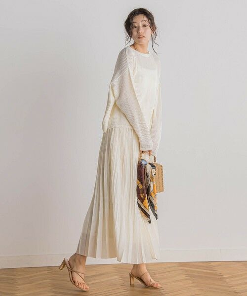 Droite lautreamont / ドロワットロートレアモン ミニ・ひざ丈スカート | シアースラブプリーツスカート≪手洗い可能≫ | 詳細6