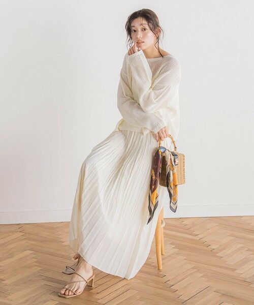 Droite lautreamont / ドロワットロートレアモン ミニ・ひざ丈スカート | シアースラブプリーツスカート≪手洗い可能≫ | 詳細9