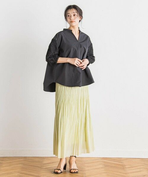 Droite lautreamont / ドロワットロートレアモン ミニ・ひざ丈スカート | シアースラブプリーツスカート≪手洗い可能≫ | 詳細26