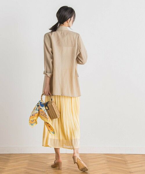 Droite lautreamont / ドロワットロートレアモン ミニ・ひざ丈スカート | 【WEB限定】シャインサテン楊柳プリーツスカート≪手洗い可能≫ | 詳細7