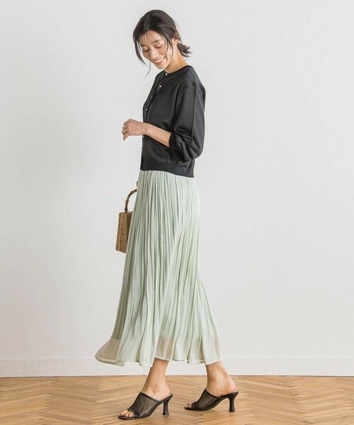 Droite lautreamont / ドロワットロートレアモン ミニ・ひざ丈スカート | 【WEB限定】シャインサテン楊柳プリーツスカート≪手洗い可能≫ | 詳細22