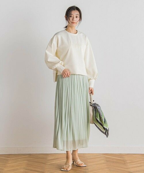 Droite lautreamont / ドロワットロートレアモン ミニ・ひざ丈スカート | 【WEB限定】シャインサテン楊柳プリーツスカート≪手洗い可能≫ | 詳細16