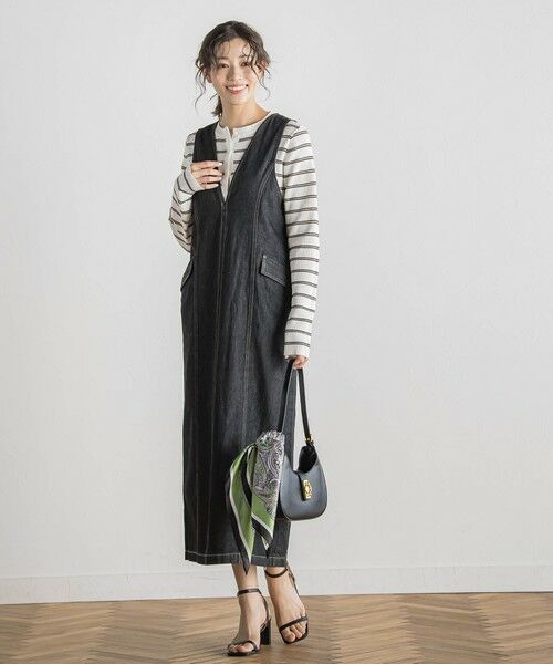 Droite lautreamont / ドロワットロートレアモン カーディガン・ボレロ | シアーボーダーRIBカーデ≪手洗い可能≫ | 詳細11