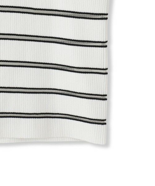 Droite lautreamont / ドロワットロートレアモン カーディガン・ボレロ | シアーボーダーRIBカーデ≪手洗い可能≫ | 詳細18