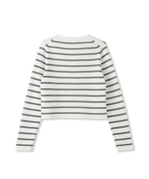 Droite lautreamont / ドロワットロートレアモン カーディガン・ボレロ | シアーボーダーRIBカーデ≪手洗い可能≫ | 詳細20