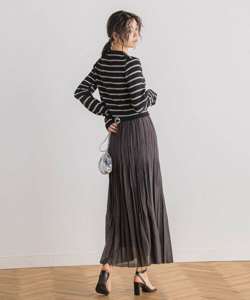 Droite lautreamont / ドロワットロートレアモン カーディガン・ボレロ | シアーボーダーRIBカーデ≪手洗い可能≫ | 詳細28